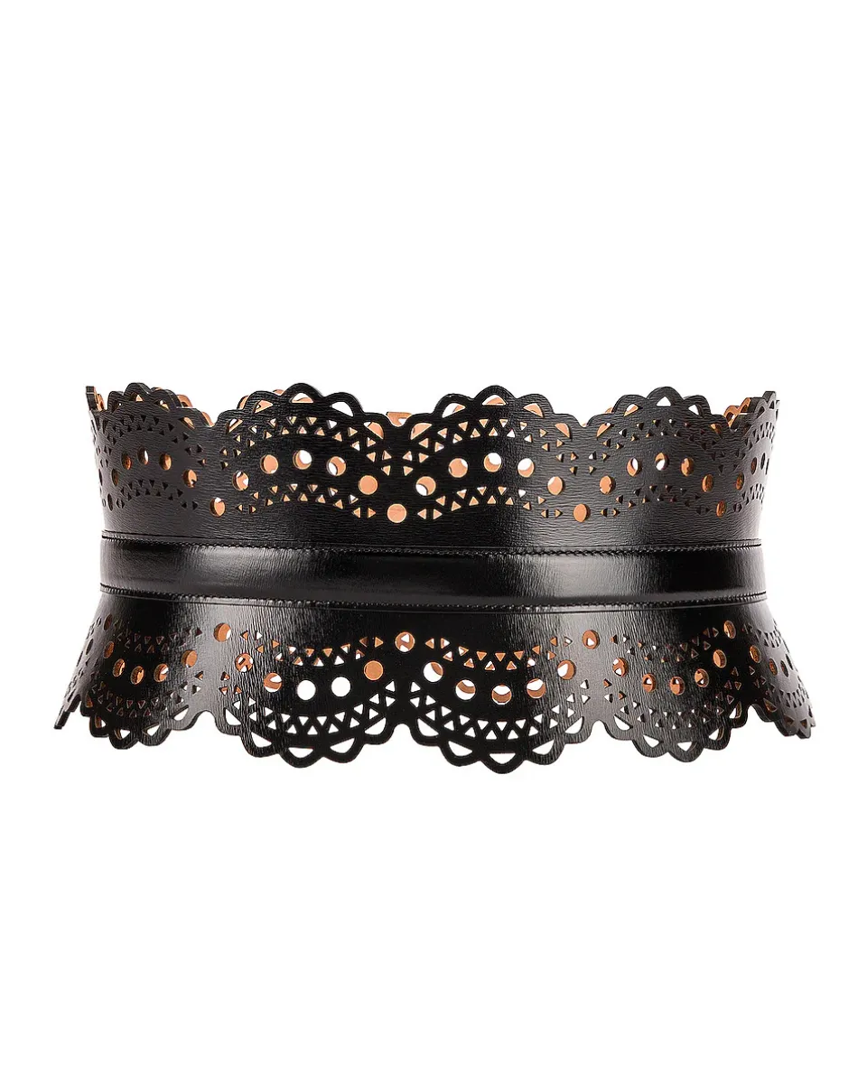 ALAÏA Perforated Corset Belt