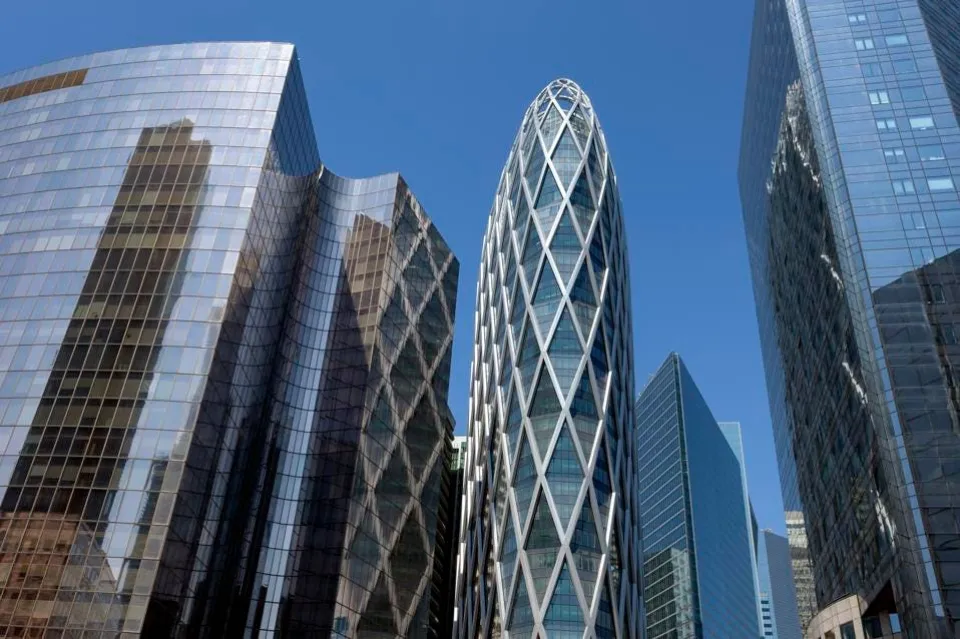 La Defense Business Towers, Financial District, Paris, France