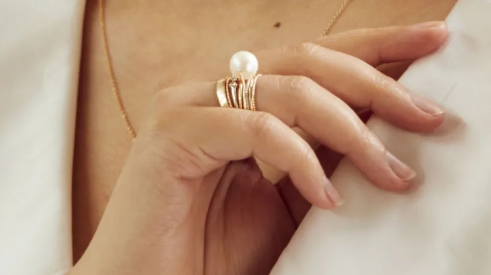 Catbird Gumball Pearl Ring