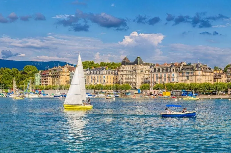 Panormic of Geneva, Switzerland.